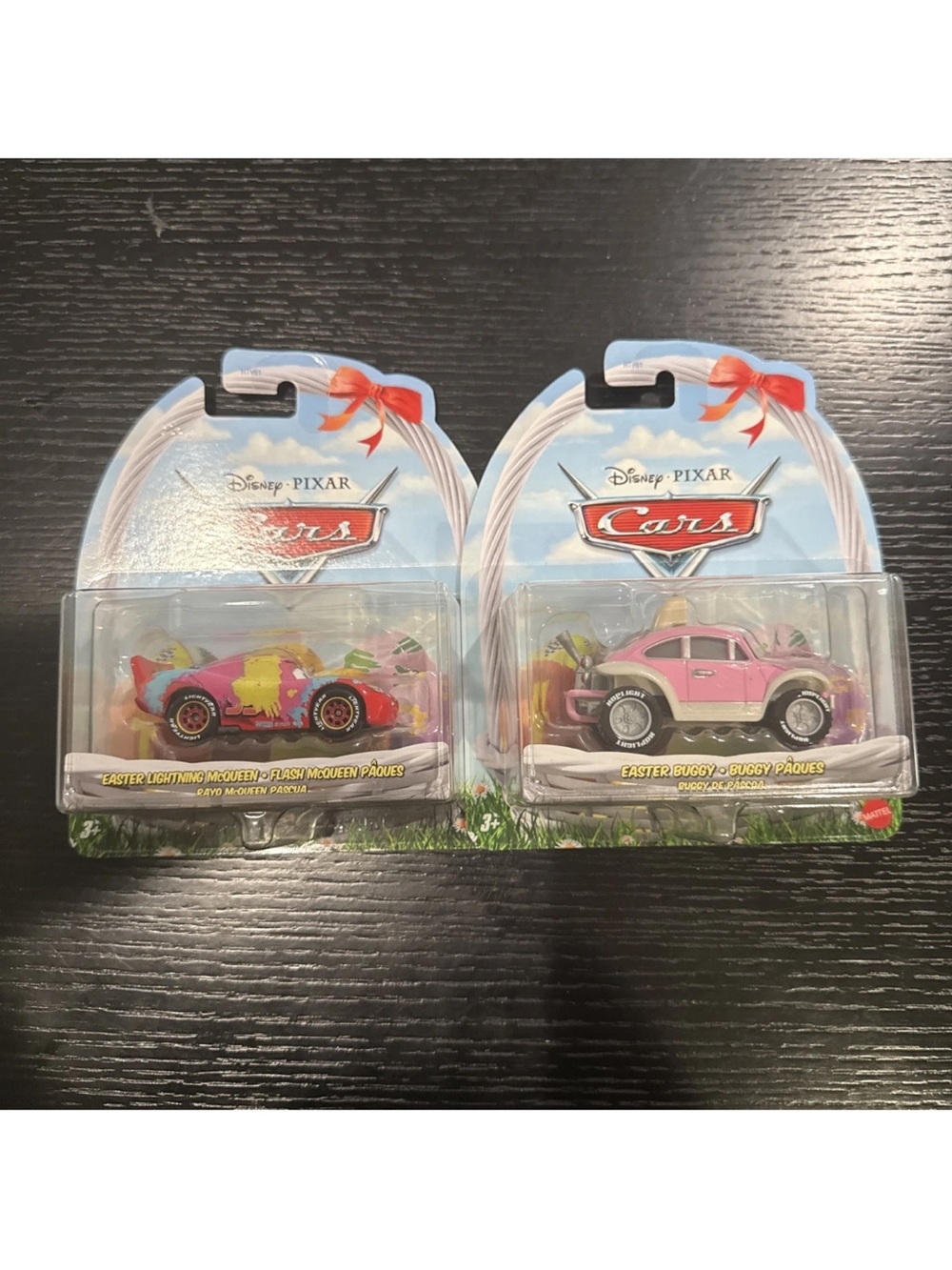 Cars Easter Lightning McQueen & Easter Buggy Pink Toy Cars - Pack of 2
